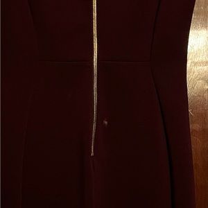 Maroon Calvin Klein work dress